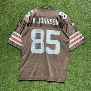 Vintage Cleveland Browns Starter Jersey Mens Large 48 #85 Kevin Johnson Print